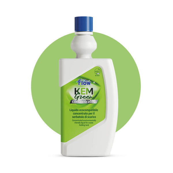 ECOLKEM FLOW KEM GREEN CONCENTRATED Liquido ecocompatibile concentrato per serbatoio di scarico acque nere