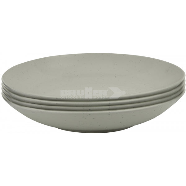 BRUNNER LUNCH BOX PLA TIERRA FOREST SET PIATTI+TAZZE DA 16 PEZZI IN RESISTENTE MELAMINA E FONDO ANTISCIVOLO
