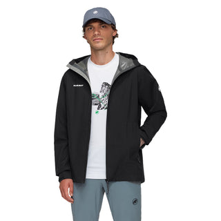 MAMMUT LINARD LIGHT HS HOODED JACKET MAN GUSCIO IMPERMEABILE ANTIVENTO
