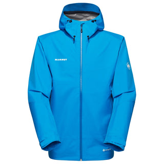 Compra glacier-blue MAMMUT CONVEY TOUR HS HOODED JKT MAN GUSCIO IMPERMEABILE ANTIVENTO IN GORE-TEX - DISPONIBILE IN VARI COLORI