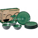 BRUNNER MIDDAY VENETIAN SEA GREEN SET PIATTI DA 12 PEZZI
