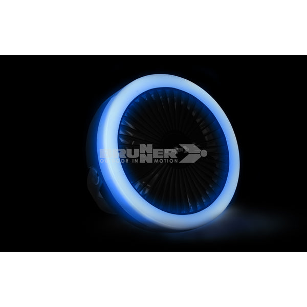 BRUNNER MOONBELLE RG VENTILATORE RICARICABILE A 3 VELOCITA' CON LUCE LED