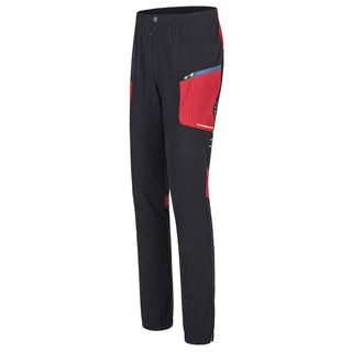 Compra nero-rosso MONTURA SKI STYLE PANTS PANTALONE SOFTSHELL ANTIVENTO E TRASPIRANTE DA TREKKING/SCI ALPINISMO - DISPONIBILE IN 3 COLORI