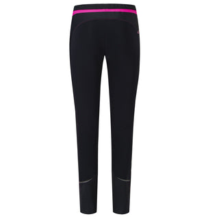 MONTURA THERMO FIT PANTALONE LUNGO DONNA IN CALDO PILE TRASPIRANTE - NERO/INTENSE VIOLET