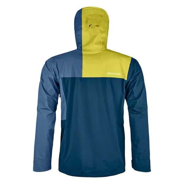 ORTOVOX 3L ORTLER JACKET GIACCA HARDSHELL ROBUSTA, ANTIVENTO E IMPERMEABILE PER USO ALPINO - Petrol Blue L