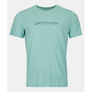 ORTOVOX 150 COOL CRACK BRAND TS COL. AQUATIC ICE T- SHIRT UOMO LEGGERA E RINFRESCANTE IN LANA MERINO