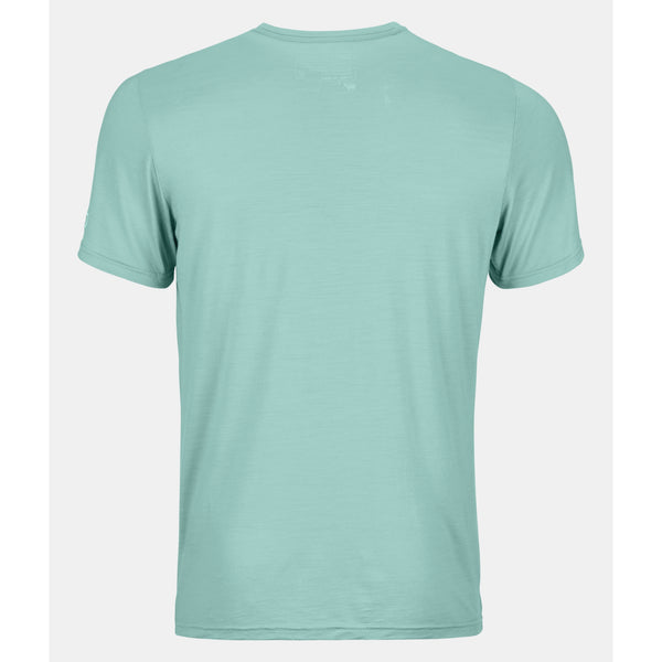 ORTOVOX 150 COOL CRACK BRAND TS COL. AQUATIC ICE T- SHIRT UOMO LEGGERA E RINFRESCANTE IN LANA MERINO