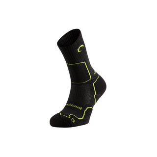Compra black-ice-green-apple LURBEL LOGAN FIVE CALZE UNISEX TECNICHE E TRASPIRANTI PER TREKKING E LUNGHI CAMMINI- DISPONIBILE IN VARI COLORI!