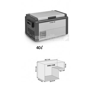 BRUNNER POLARYS CRIOMASTER 40 FRIGO/CONGELATORE PORTATILE A COMPRESSORE A BASSO CONSUMO