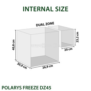 BRUNNER POLARYS FREEZE DZ 45 Frigo/congelatore portatile a compressore Dual Zone - IN PROMOZIONE!