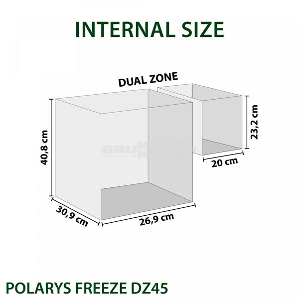 BRUNNER POLARYS FREEZE DZ 45 Frigo/congelatore portatile a compressore Dual Zone