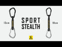 GRIVEL SPORT STEALTH Rinvio per arrampicata sportiva, con moschettoni Stealth a leva dritta e leva curva