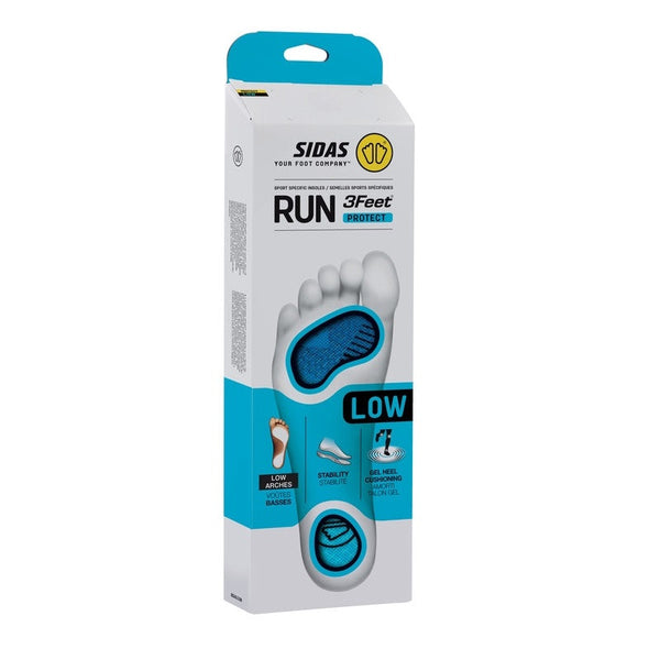 SIDAS RUN 3 FEET PROTECT LOW SOLETTE STABILIZZANTI DA RUNNING IDEALI PER PIEDI PIATTI