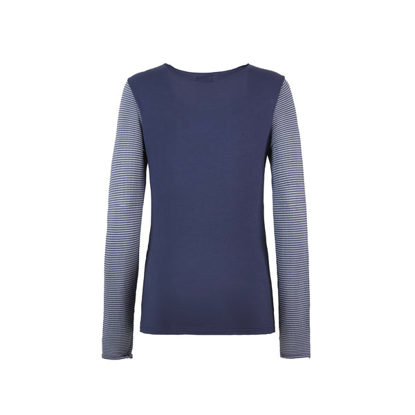 E9 IRIDE DONNA T-SHIRT MANICA LUNGA IN COTONE