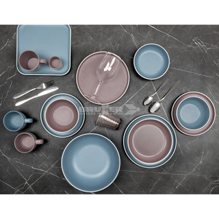 BRUNNER STOVIGLIE IN MELAMINA E FONDO ANTISLIP FANTASIA DOLOMIT - ARTICOLI ASSORTITI - DISPONIBILE IN 3 COLORI