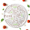 BRUNNER PIZZA SET 2 PIATTI Ø 37,5 cm PER PIZZA IN RESISTENTE MELAMINA E FONDO ANTISCIVOLO