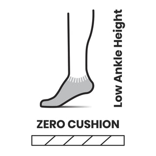 SMARTWOOL Zero Cushion Low Ankle Calze estive da corsa donna tecniche e traspiranti in misto lana merino - Colore: TANDOORI ORANGE