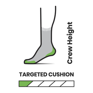 SMARTWOOL Targeted Cushion Crew Calze estive tecniche in lana merino ideali per trail running e trekking - Colore: ORANGE RUST