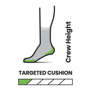 SMARTWOOL HIKE TARGETED CUSHION CREW UNISEX CALZE LEGGERE IN LANA MERINO DA TREKKING