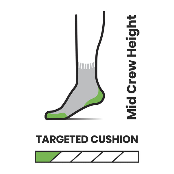 SMARTWOOL HIKE TARGETED CUSHION MID CREW DONNA CALZE LEGGERE IN LANA MERINO DA TREKKING