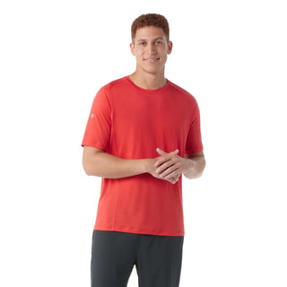 Compra scarlet-red SMARTWOOL ACTIVE ULTRALITE T-SHIRT MANICHE CORTE UOMO IN LANA MERINO LEGGERA E TRASPIRANTE - DISPONIBILE IN 3 COLORI