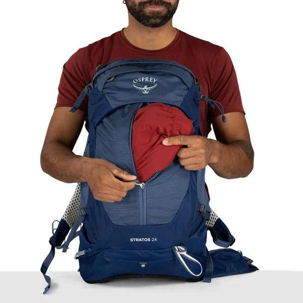 OSPREY STRATOS 24 ZAINO TREKKING 24 LITRI CON SCHIENALE STACCATO REGOLABILE - DISPONIBILE IN 2 COLORI