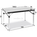 BRUNNER TITANIUM QUADRA COMPACK TAVOLO LEGGERO E ULTRACOMPATTO PER MINIVAN - DISPONIBILE IN 2 MISURE
