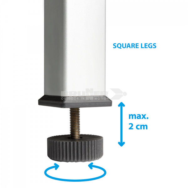 BRUNNER TITANIUM QUADRA COMPACK TAVOLO LEGGERO E ULTRACOMPATTO PER MINIVAN - DISPONIBILE IN 2 MISURE