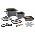 BRUNNER TORRALTA SQUARE SET PENTOLE SALVASPAZIO PER CAMPER E BARCHE