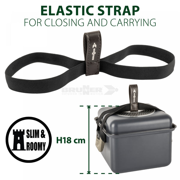BRUNNER TORRALTA SQUARE SET PENTOLE SALVASPAZIO PER CAMPER E BARCHE