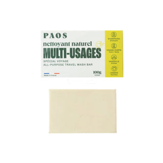 PAOS SAPONETTA DA 100g BIODEGRADABILE MULTIUSO PER CORPO / CAPELLI/ STOVIGLIE/ BUCATO