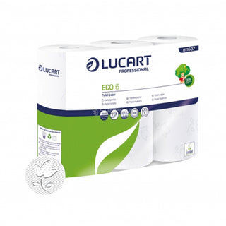LUCART PROFESSIONAL CARTA IGIENICA DA CAMPEGGIO FACILE DISSOLVENZA IDEALE PER WC CHIMICI - CONFEZIONE DA 6 ROTOLI