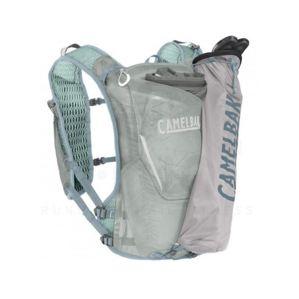 CAMELBAK ZEPHYR PRO VEST 12L ZAINO DA TRAIL RUNNING CON FLASK INCLUSE - COLORE PIGEON/BLUE SURF