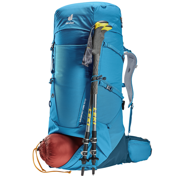 DEUTER AIRCONTACT CORE 50+10 reef-ink ZAINO DA VIAGGIO TREKKING