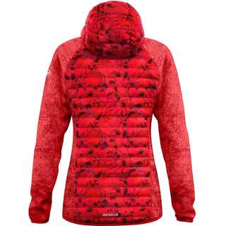 REDELK SECONDO STRATO PESANTE WOMAN THINSULATE HOODED JACKET COLIMA 4 GIACCA TECNICA DONNA ROSSO
