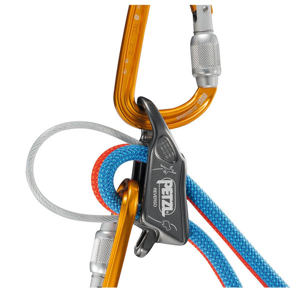 PETZL BELAY DEVICE REVERSO GREY ASSICURATORE DISCENSORE | Free Time Store