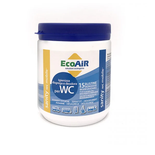 ECOAIR DISGREGANTE WC IN POLVERE 15 BUSTINE SACHETS - SANITY WC MOBILE