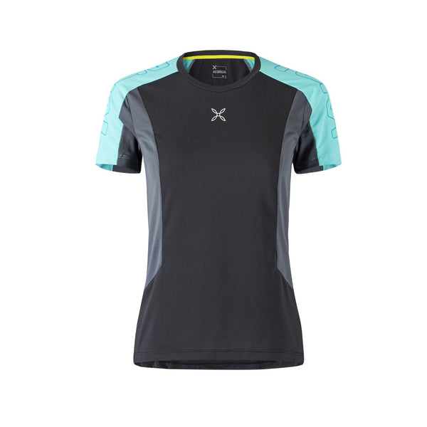 MONTURA SPEED FLY T-SHIRT Donna colore Intense Nero/Care Blue
