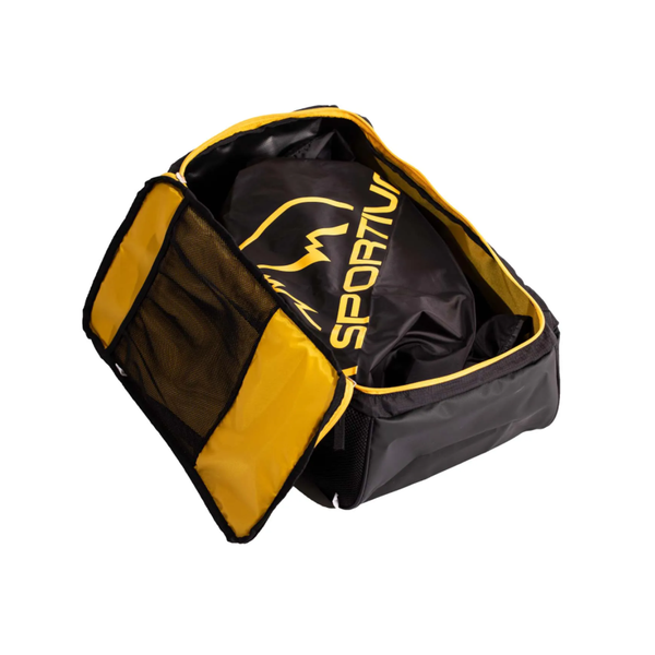 LA SPORTIVA CLIMBING BAG Sacca porta corda in nylon e pvc colore BLACK / YELLOW