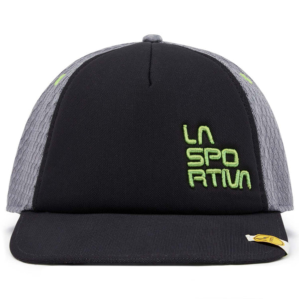 LA SPORTIVA HIVE CAP Cappello con visiera colore Carbon/Lime Green